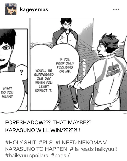 damn im looking thru my old hq tumblr and looking at my reaction tag for new chapters and bruh i cant believe its been 5+ years ? it feels like last week we found out that karasuno was going to nationals. what the fuck do u MEAN ITS ENDING 