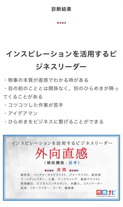 性格診断のtwitterイラスト検索結果