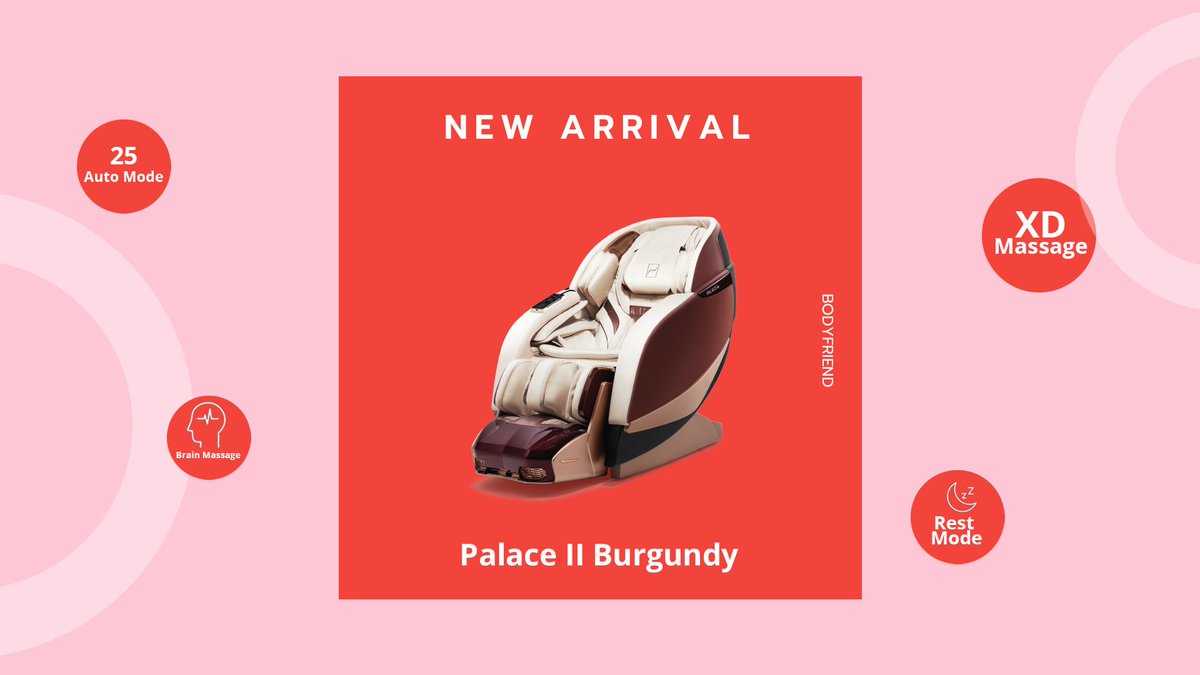 BODYFRIENDUS's tweet photo. New Arrival! - https://t.co/pMYccbDifc
#massagechair #bodyfriend #massage #selfmassage #newarrival #palace #palace2 https://t.co/6AMnBnSlFW
