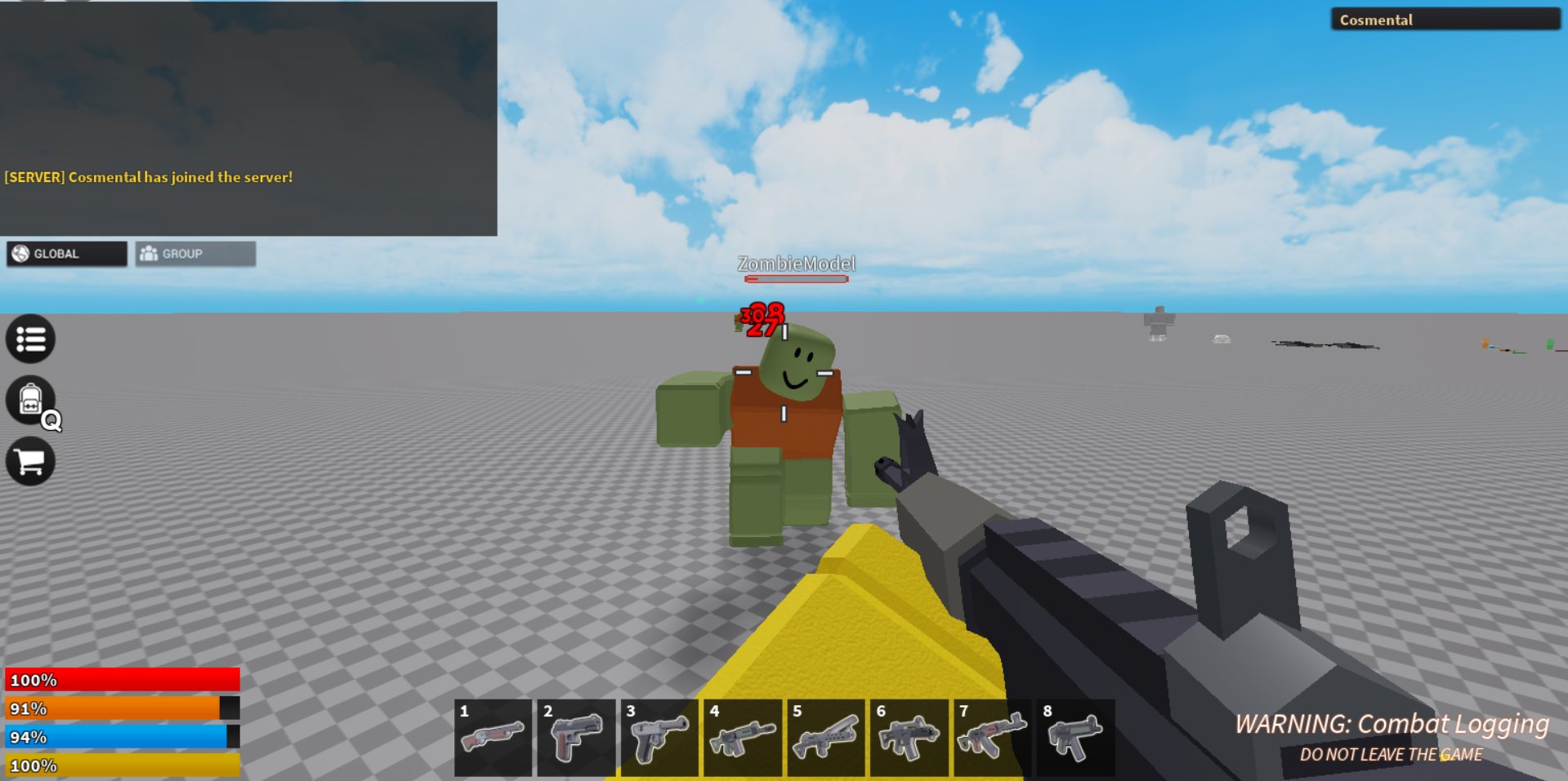 What is combat logging in roblox greenville forstaken profile