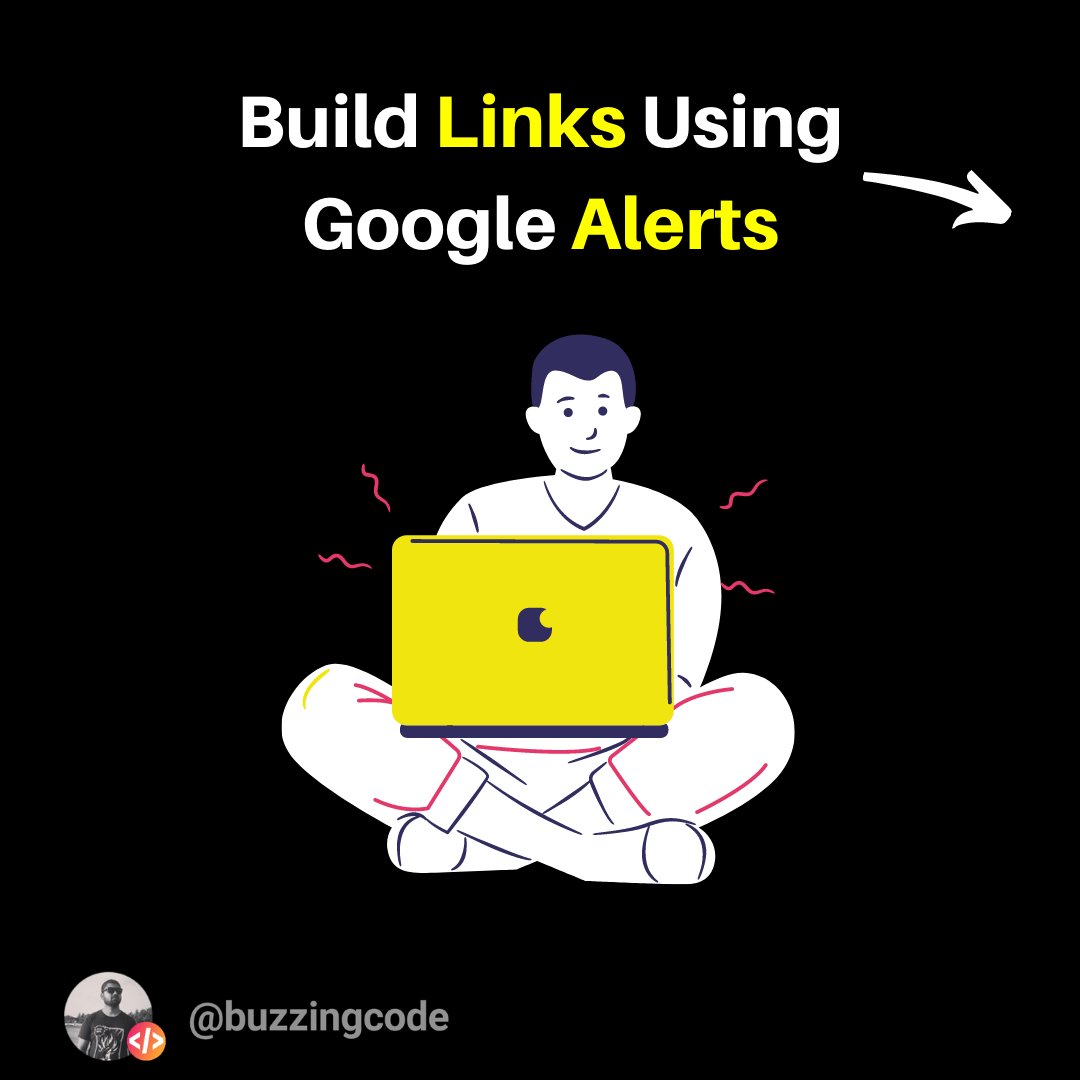 buzzingcode's tweet photo. Build Links Using #Google Alerts
Google #Alerts allows you to create notifications on any subject, topic, or keyword.
So setup some alerts, to get some #backlinks from their huge database. [Continue]
#SEO #DigitalMarketing #sem #blogger #websitetraffic #seotools #buzzingcode https://t.co/4v5lh9G9a9