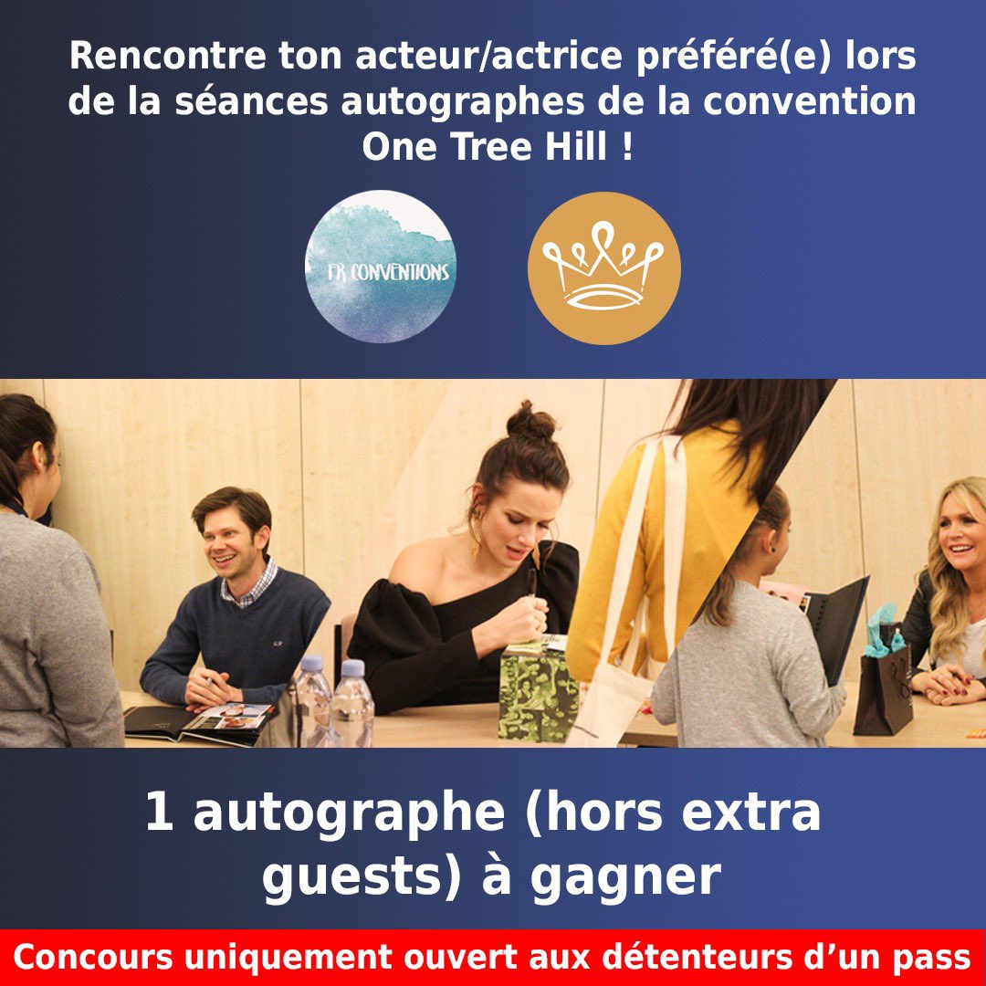FrConventions's tweet photo. [#OTH] Remporte 1 autographe avec le guest de ton choix (hors extra guests) pour la #123Ravens2 ! 

Pour participer : 
- Follow @EmpireConv ; 
- Follow @FrConventions ;
- RT ce tweet. 

Concours uniquement ouvert aux détenteurs d’un pass. 1 seul gagnant. Tirage le 19/07.🏀 https://t.co/SoDTsNwPPA