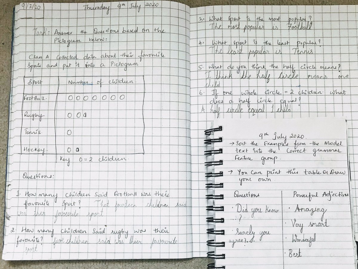 Asma49049665's tweet photo. Good Evening @MrBeach94 . Thursday Home learning 😀 https://t.co/smbc4yJmHi