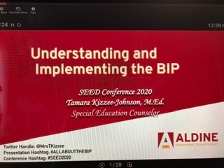 MrsTKizzee's tweet photo. Just completed my last session #ALLABOUTTHEBIP! Thank you so much for all the positive feedback and encouragement encouragement! I hope that something was said to help you all on your education journey! #ALDINEISD rocks! #SEED2020 https://t.co/JuB4ypRzJz