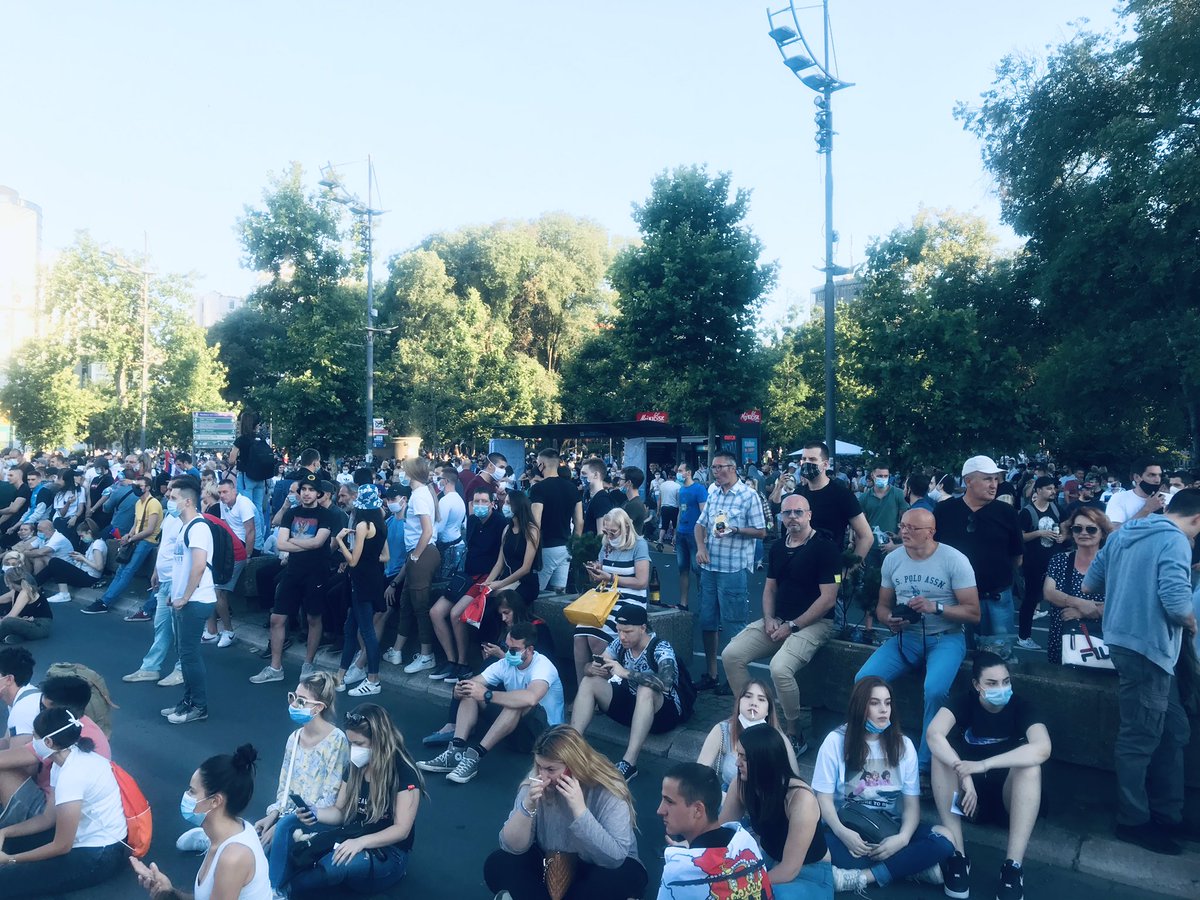 demokrate's tweet image. Protest - Beograd (9.7.2020)
@ZoranLutovac @draganarakich @DusanKosta #protest2020 #Beograd