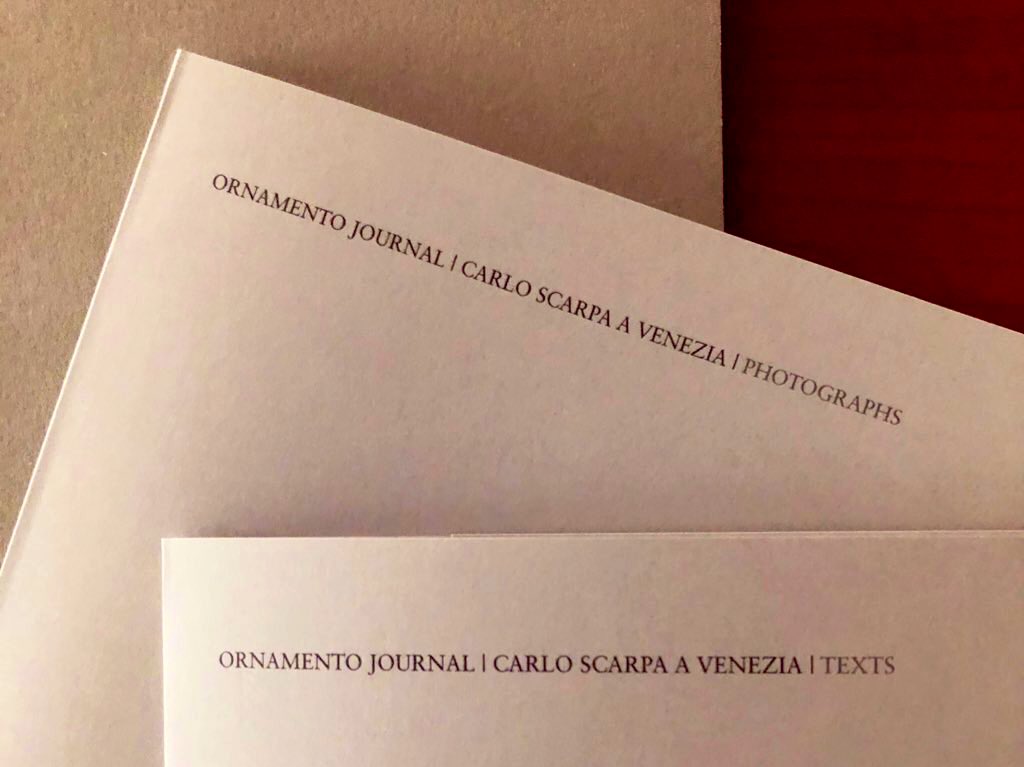 No perderse esta preciosidad: “Carlo Scarpa a Venezia” de <a href="/ornamentoj/">ORNAMENTO JOURNAL</a>, editorial recién nacida a manos de @miguelsotos y Sofia Romeo