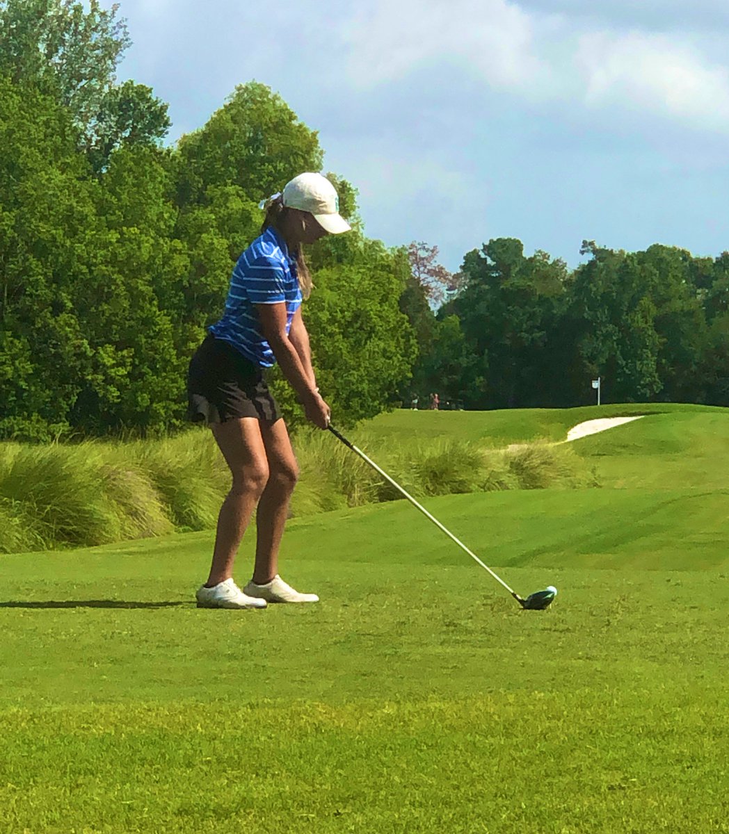 IslandersGolf's tweet photo. Incoming freshman Reese Drezins finishes T5th at the Texas Collegiate Amateur at Golf Clubs of Houston, shooting 75-75-77, while junior Kelli Ann Dugan finishes in 12th with 77-82-78. Great job, Islanders!! 🤙💙💚 #IslanderImpact #ShakasUp #PreparingForFall #StrivingForExcellence https://t.co/2bMmnhBAjc