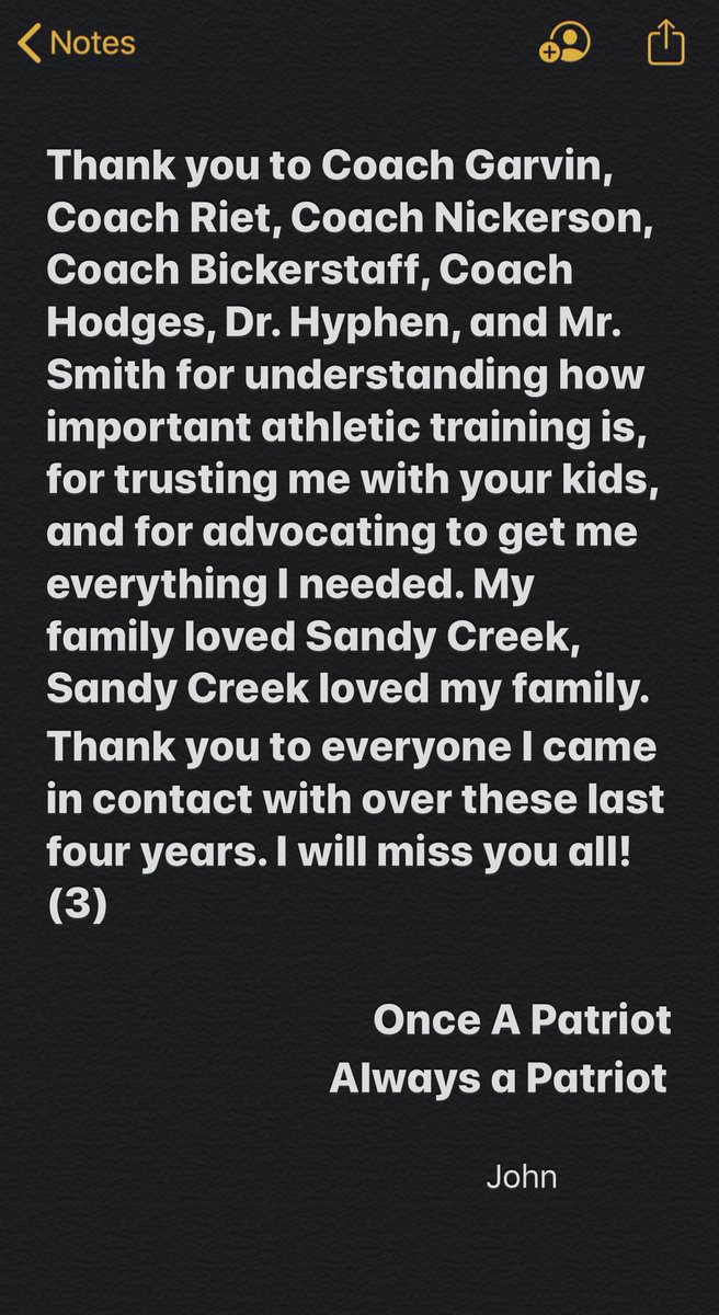 Sandy Creek Athletic Training tweet media