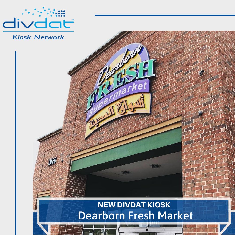 DivDatKiosk's tweet image. Announcement: NEW #DivDat kiosk Dearborn Fresh Supermarket located at 13661 Colson St, Dearborn, MI 48126.  
Pay your @cityofdearborn Taxes, Water, and PPT Delinquent Taxes.

More Locations: bit.ly/ddkiosks
Download Mobile App:
