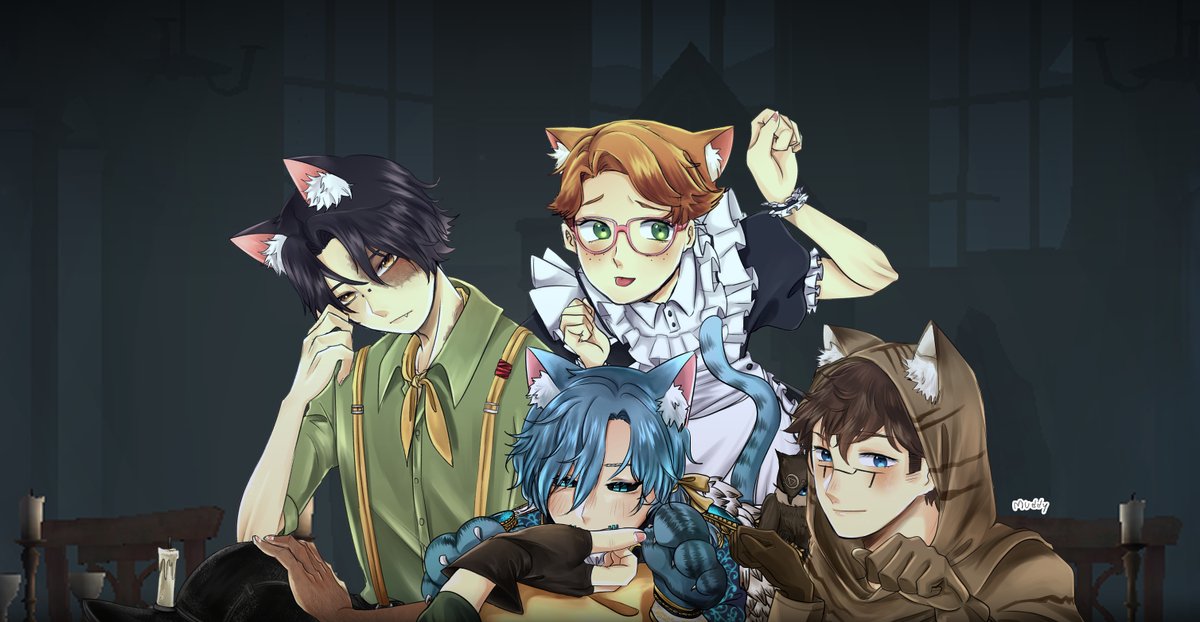 No1RheArt's tweet photo. IV kittens ♥
#identityv #IdentityVTH #norton #jacknaib #identityVイラスト #naib #naibsubedar #eli #luckyguy #jack #identityvFA #EliClark #NortonCampbell https://t.co/H6WvcwFglO