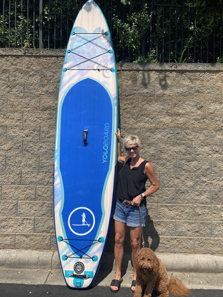 BackcountryNC's tweet photo. Gwen and Molly are getting ready to hit the lake with the @Yoloboard Water Color Honu inflatable!

How will you #GoBeyond this weekend? We are fully-stocked with the inflatable YOLO Boards, but this stock won’t last - so shop now!

#shoplocal #summer #yoloboard https://t.co/hZt7djpsv0