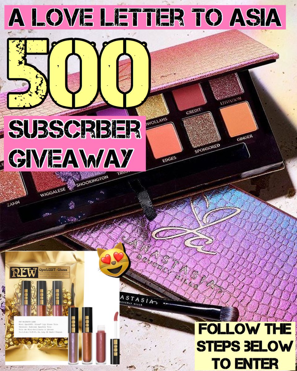 Asia_Loren's tweet photo. Hey y’all🥰 I have a Giveaway going on for my YouTube Channel where you could win:
1.) An ABH X Jackie Aina Eyeshadow Palette 🎨 
2.) A Pat McGrath Labs Mini OpuLUST Lip Gloss Trio 💄
Info on my insta: asialorenn_
RT for a Makeup Lover🥰💕 https://t.co/1apf82CTqj