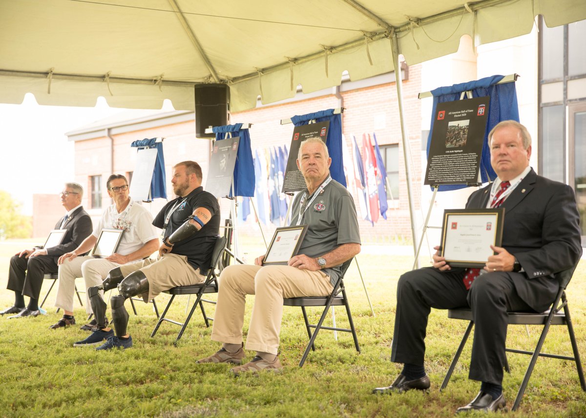 82ndABNDiv's tweet photo. #ICYMI: Earlier today we inducted twelve 82nd Airborne Division veterans into the All American Hall of Fame Class of 2020!  To read more about each of these great All Americans, click here: https://t.co/HJgZzCSK0w https://t.co/ix1jvMLaI8