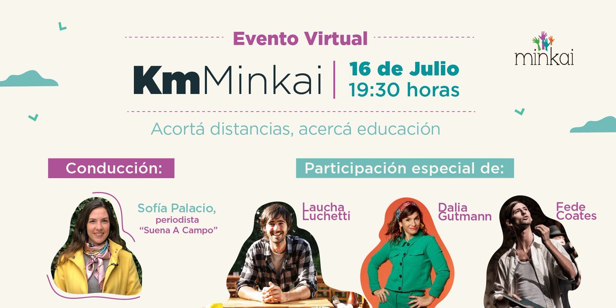 ¡¡FALTA UNA SEMANA!!
Ya te presentamos a nuestros invitados: <a href="/DaliaGutmann/">Dalia Gutmann</a> <a href="/lucianoluchetti/">Laucha</a> y @FedeCoates 
Va a haber sorpresas, sorteos y lo más importante: vamos a recaudar fondos para que 700 chicos, chicas y jóvenes puedan acceder a una educación equitativa y de calidad.