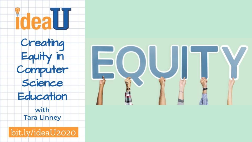 ideaillinois's tweet photo. An equity imbalance exists in computer science in gender, ethnicity &amp; overall demographics. As educators, we have the power to help level the tech playing field for today &amp; the future. Join @TaraLinney for this impactful #ideaU session. Register https://t.co/7BxyB0n4vg . #IDEAil https://t.co/TDTGQwv0PT