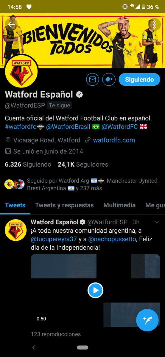 Watford Argentina 🐝🇦🇷 tweet media