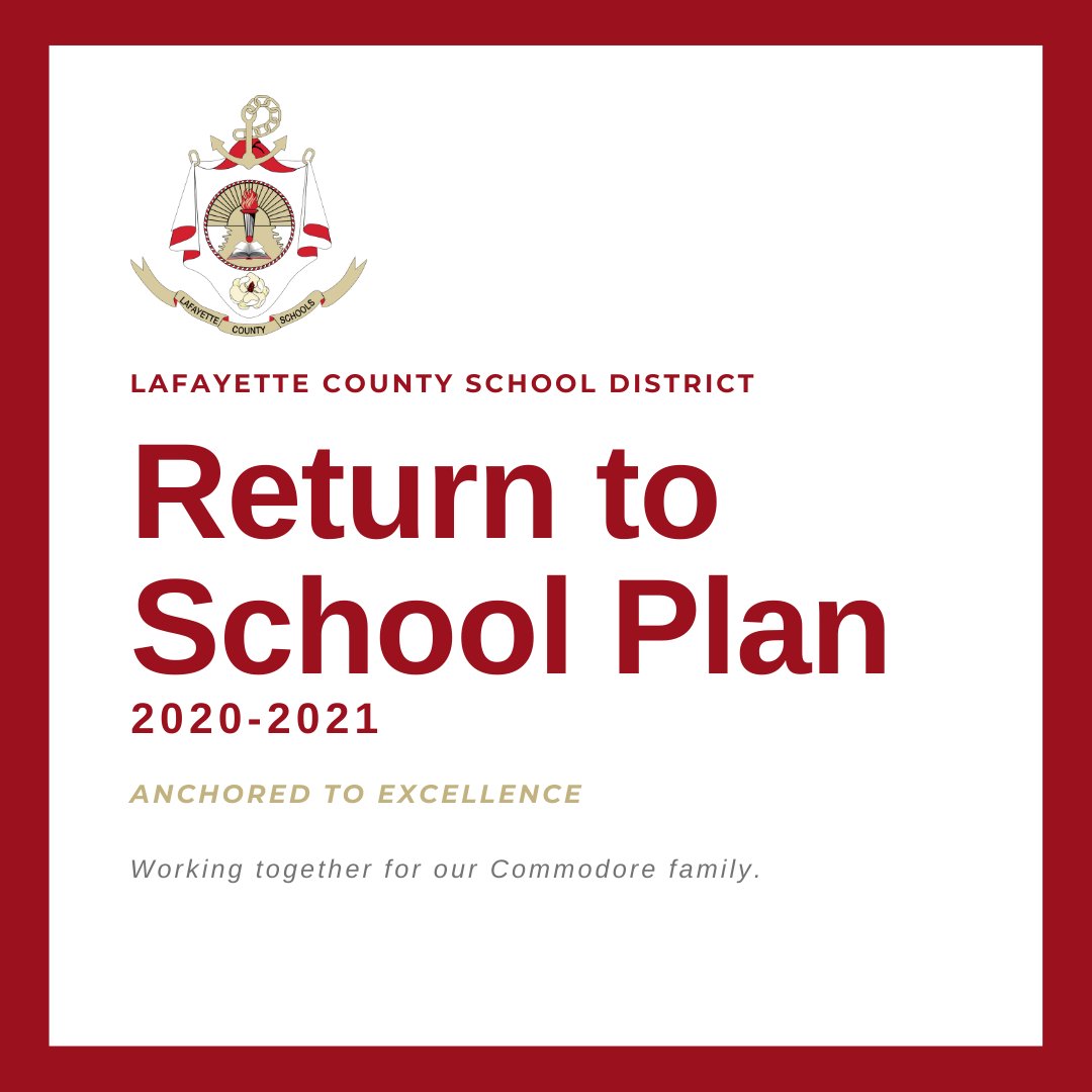 Attached you will find the Return to School Plan for 2020-21.  You will find general information for our return in the Fall, frequently asked questions and answers, and an updated school calendar. 

lafayettecsd.ss16.sharpschool.com/resources/retu…