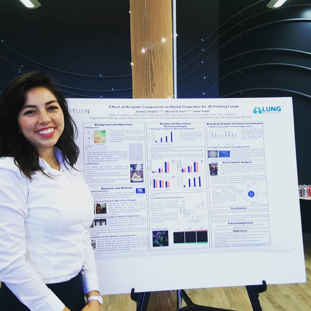 Station1Edu's tweet photo. Congratulations to @Station1Edu Fellow Juliana Trujillo who recently graduated with a B.S. Bioengineering from
@SantaClaraUniv. Juliana was accepted to and will pursue a PhD in Biomedical Engineering at the @UVA this fall.
#womeninSTEM #inclusiveSTEM #socialSTEM https://t.co/kpVcGE12YU