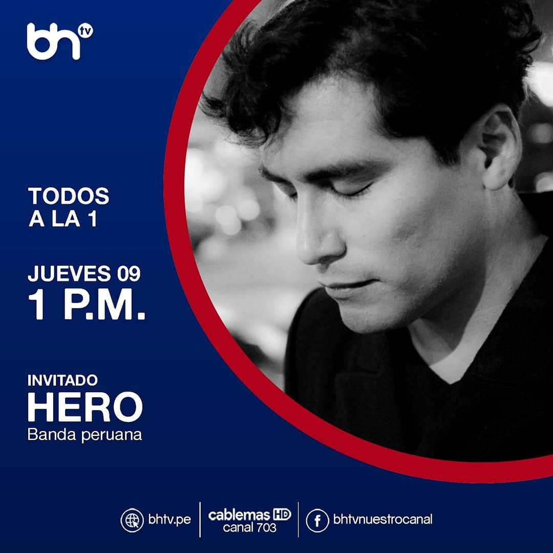 correcaminosof1's tweet photo. 😎 ¡Imperdible! La banda nacional Hero nos presenta "Laberinto", el nombre de su primer sencillo, en #TodosAla1 🎵🎶

▶️ Sintoniza el programa desde la 1 p.m.
📺 Canal 703 en Cablemas Perú
🌐 https://t.co/6hAUhMV9vQ
📞 Llama y opina al 972 090 912 https://t.co/UlaXonj7TT
