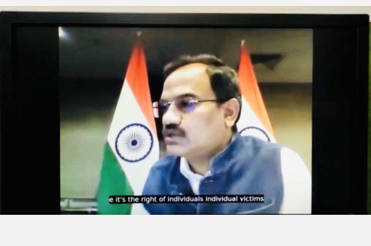 MahavirSinghvii's tweet photo. Led #Indian delegation in UNOCT #VirtualCTWeek
Webinar IV -Protecting and Promoting #HumanRights for Building Resilience against #Terrorism and brought out the abysmal record of Pak in human rights abuses. #combatingterrorism. @UN_OCT @DrSJaishankar @harshvshringla @MEAIndia https://t.co/EiuKBWzZPa