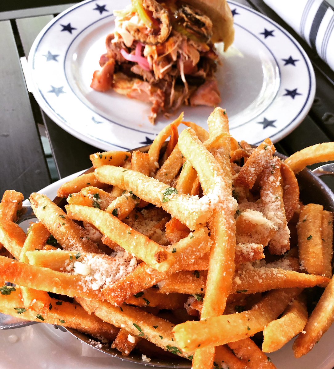 SouthernCutBBQ's tweet photo. You definitely want fries with that! #PatioOpen #DiningroomOpen Reservations: https://t.co/qIx43uaeYh π πΊ π https://t.co/doVR8nng74