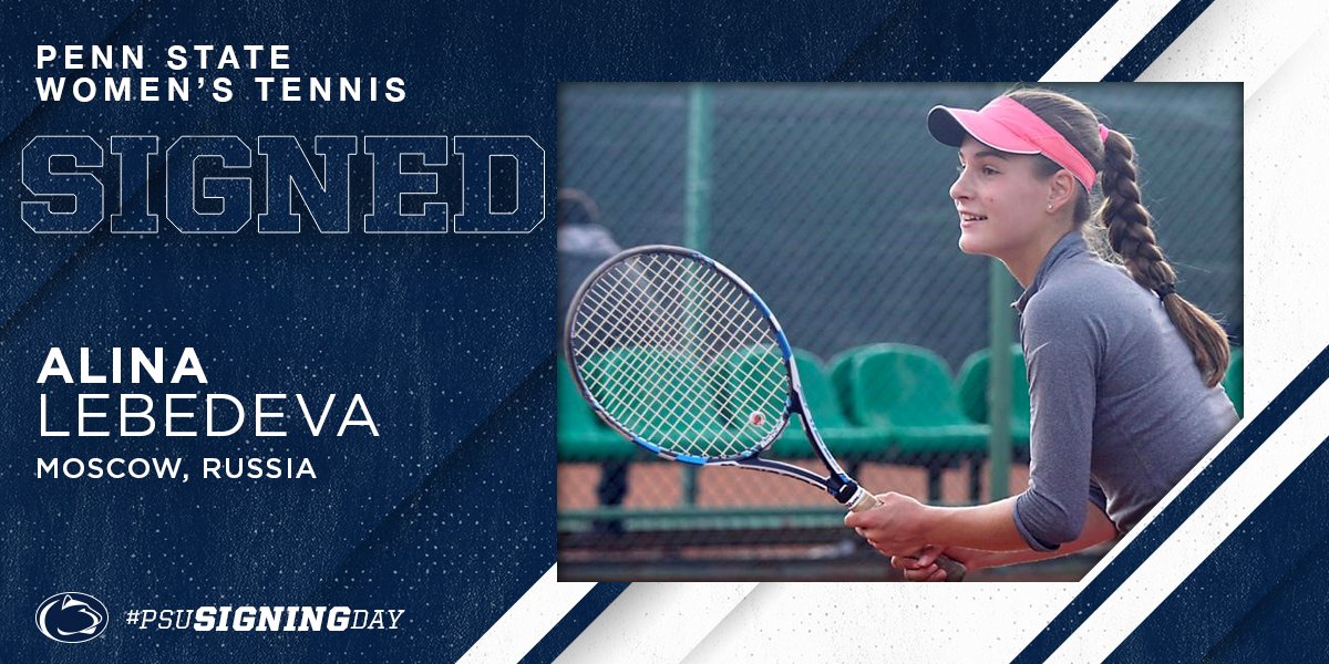 pennstateWTEN's tweet photo. So excited to welcome Alina Lebedeva to the family for the upcoming season! 🎾

#WeAre https://t.co/vS53rABkNf