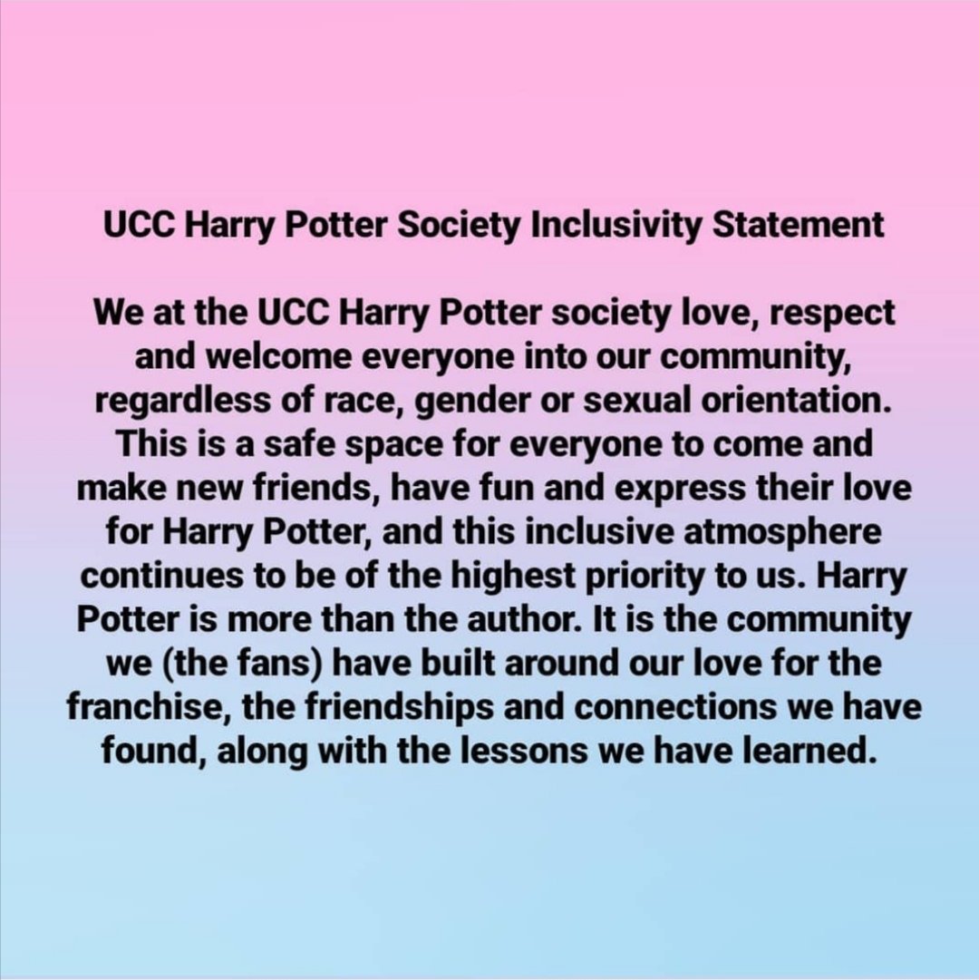 UCC Harry Potter Soc tweet media