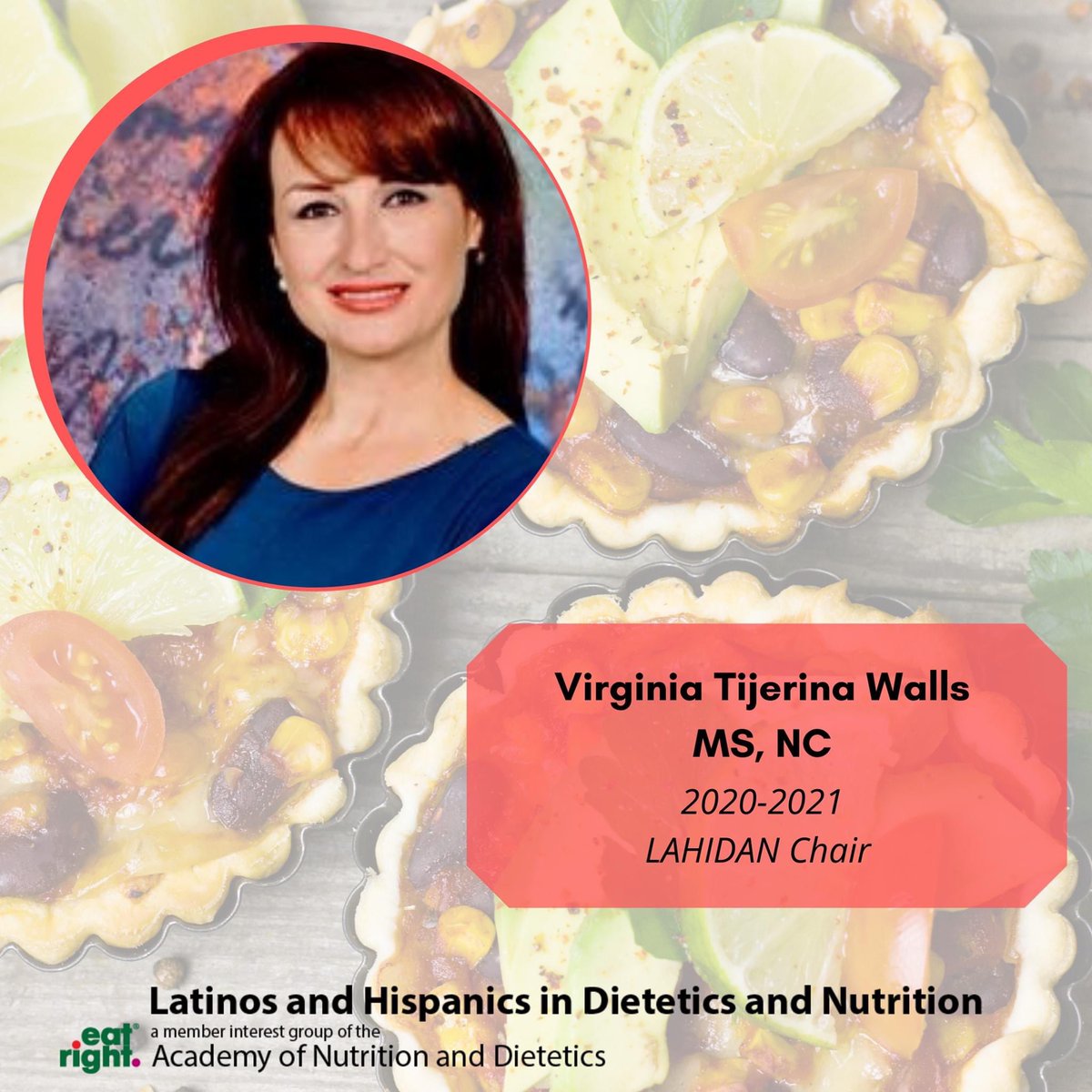 LAHIDANMIG's tweet photo. Welcome our 2020-2021 Chair, Chair-elect and Past Chair team! Vicky, Andie and Janine! ⠀⠀⠀⠀
#lahidan #rdchat #eatrightpro #rdsofcolor ⠀⠀⠀
#nutritionexpert #nutrition #dietitian #nutritioneducator #proudlatina #proudlatino #nutricionista #dietista #dietistanutricionista https://t.co/MpRf3JYhBf