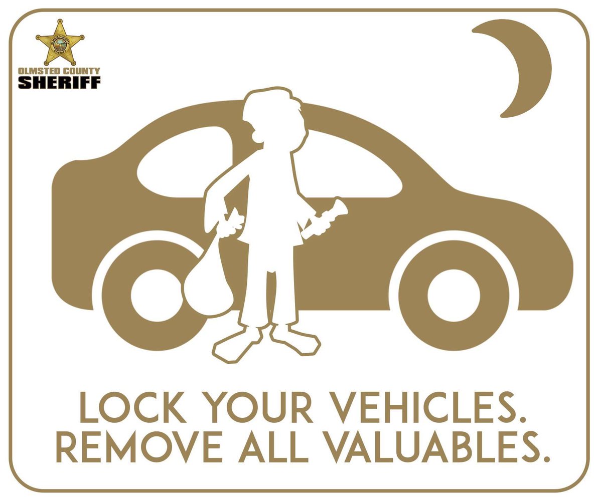 OlmstedSheriff's tweet photo. #LockYourVehicles!
Over the last couple of weeks, there have been several vehicles broken into and stolen... most vehicles have been unlocked. Lock your vehicles and remove all valuables from your vehicle to help prevent crime before it happens.
#CrimePrevention #OlmstedCounty https://t.co/TCVQi6HfnE