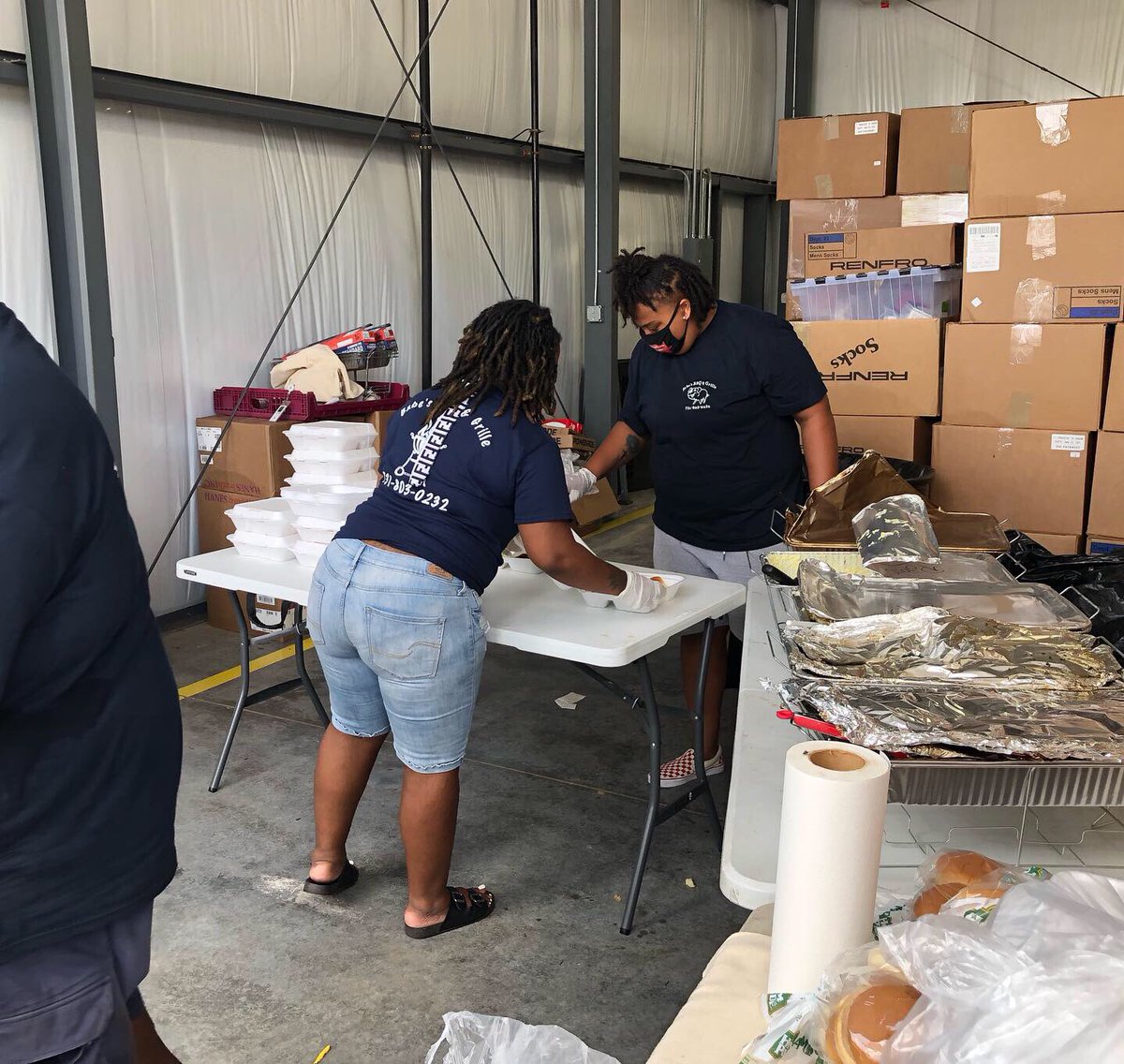 THANK YOU to the Code Red Coalition (a group of local ministers) and Babe’s BBQ &amp; Grille for feeding our staff lunch today! We are so grateful for community partners like you!! #thankful #teamwork