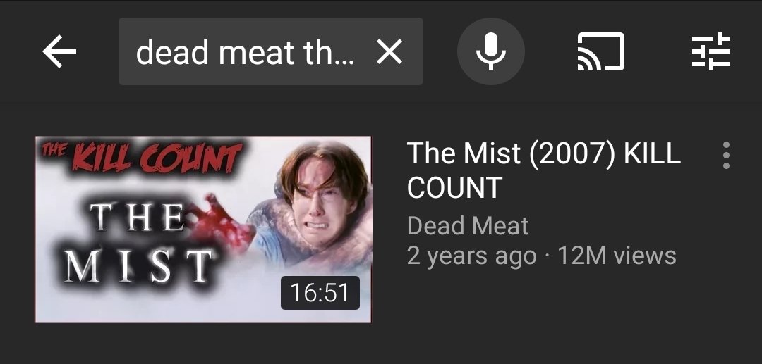 ErinBbox43's tweet photo. @deadmeatjames Hey James and Chelsea I just saw this pop up on my YouTube page and I'm pretty sure these channels has stolen your thumbnail from The Mist killcount... just wanted to bring it to your attention 🖤❤ https://t.co/ZJX9WtoXdR