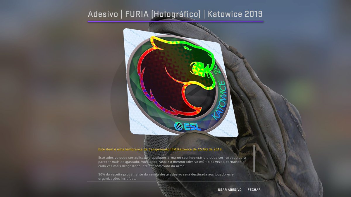 secomandi7's tweet photo. Sorteio Adesivo Fúria Holográfico Katowice 2019 (R$300)

Para participar você deve: 
1- Seguir @secomandi7 @tchfps1 
2- RT + Like
3- Marcar 2 amigos

Resultado sai em uma semana, boa sorte a todos https://t.co/jGvjxhGX0X