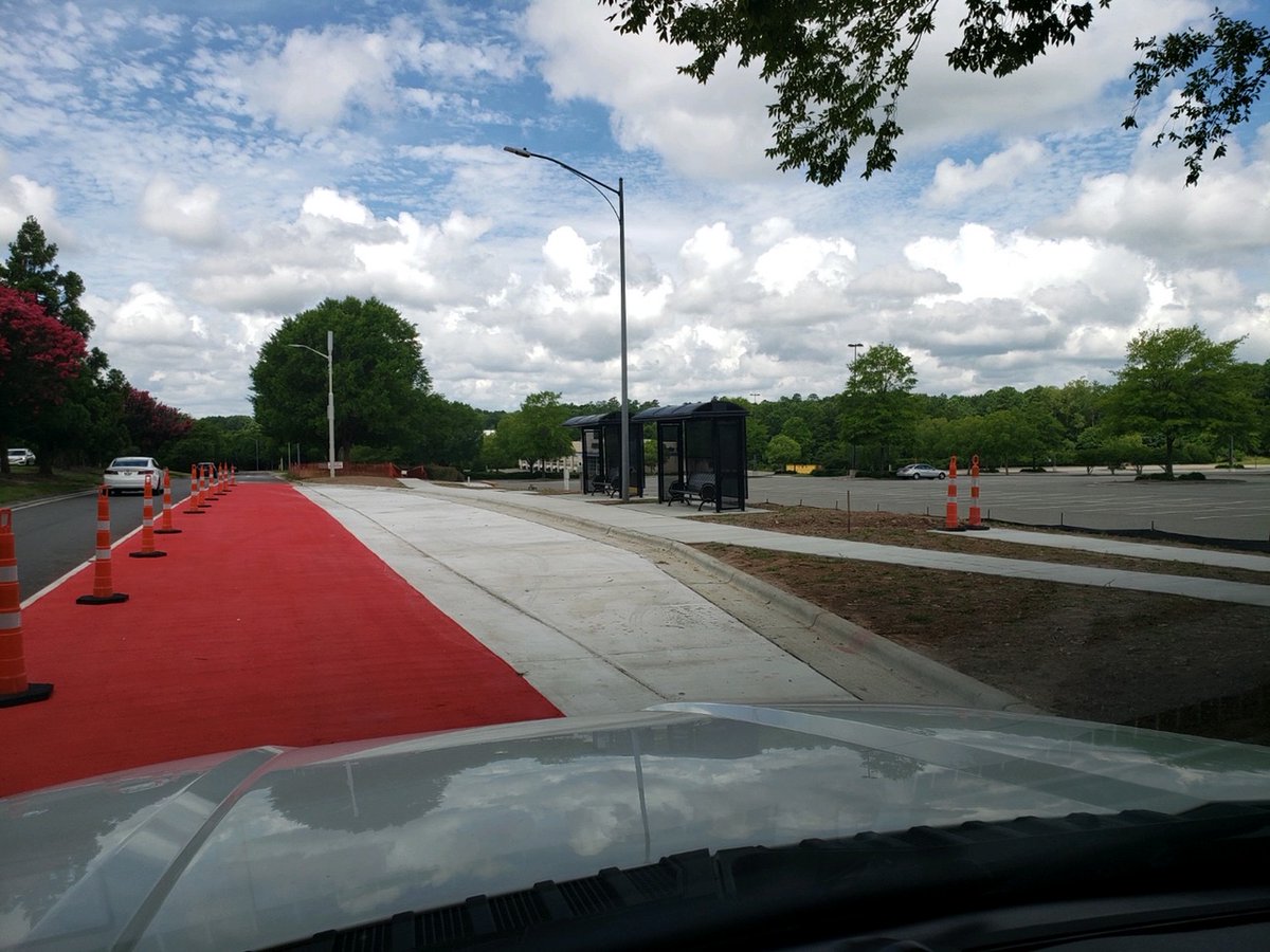 movesafedurham's tweet image. 👀👀Look what getting put in on Renaissance Parkway near Southpoint. 🚌