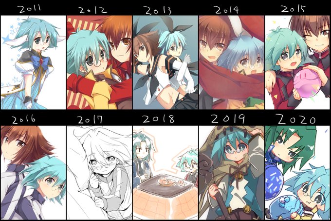 しょーくんもなんだかんだ1年に1枚は描いてたわ! 