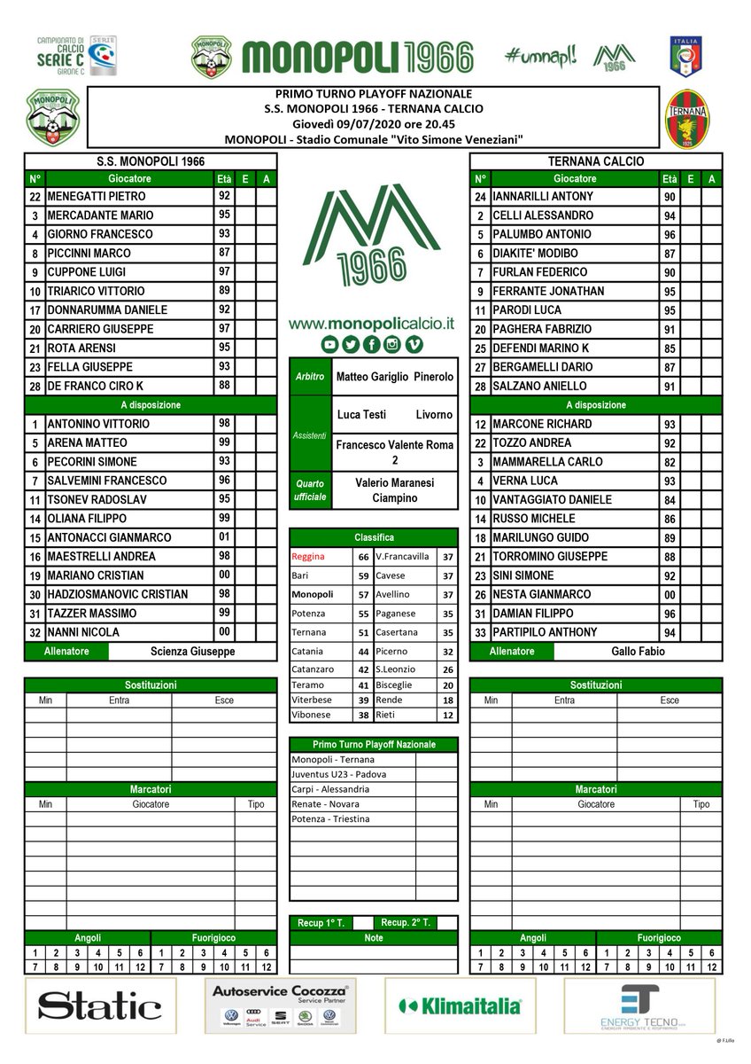 TernanaOfficial's tweet photo. 👉Alle 20.45 inizia @MonopoliCalcio vs @TernanaOfficial gara di #PlayOff fase nazionale di @LegaProOfficial 👇

#Fere 
#Ternana 
#NoiSiamoLaTernana ❤️💚💪⚽️ https://t.co/lwhamfO314
