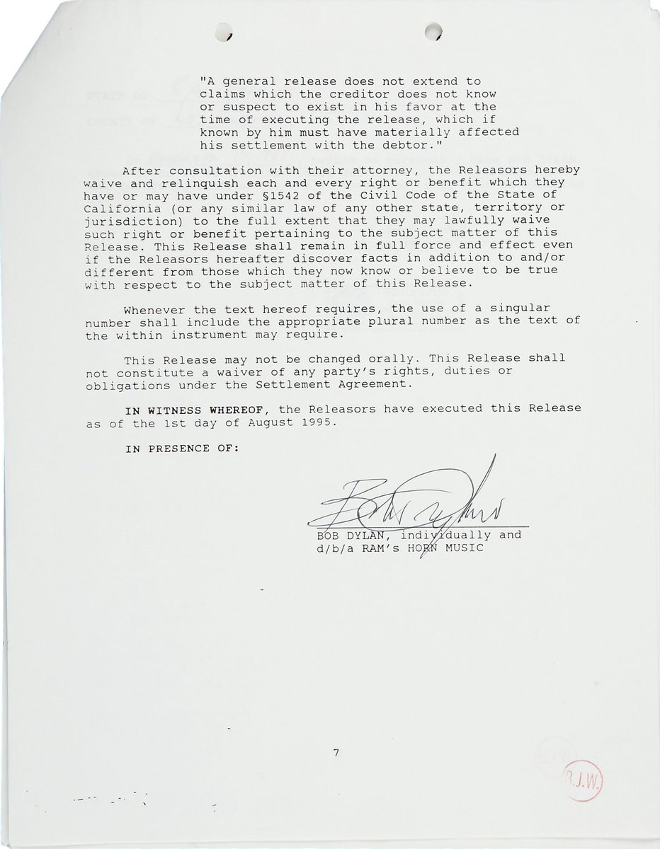 "[Bob Dylan] alleges that Hootie used ... certain music ... without [his] consent."I love Dylan as much as anybody ever, but for Pete's sake the man has $350K just in Hootie & The Blowfish money. He can afford to give Billy Emerson a proper credit.  #JusticeForBillyTheKid (1/10)  https://twitter.com/phoebe_bridgers/status/1278502782719287296