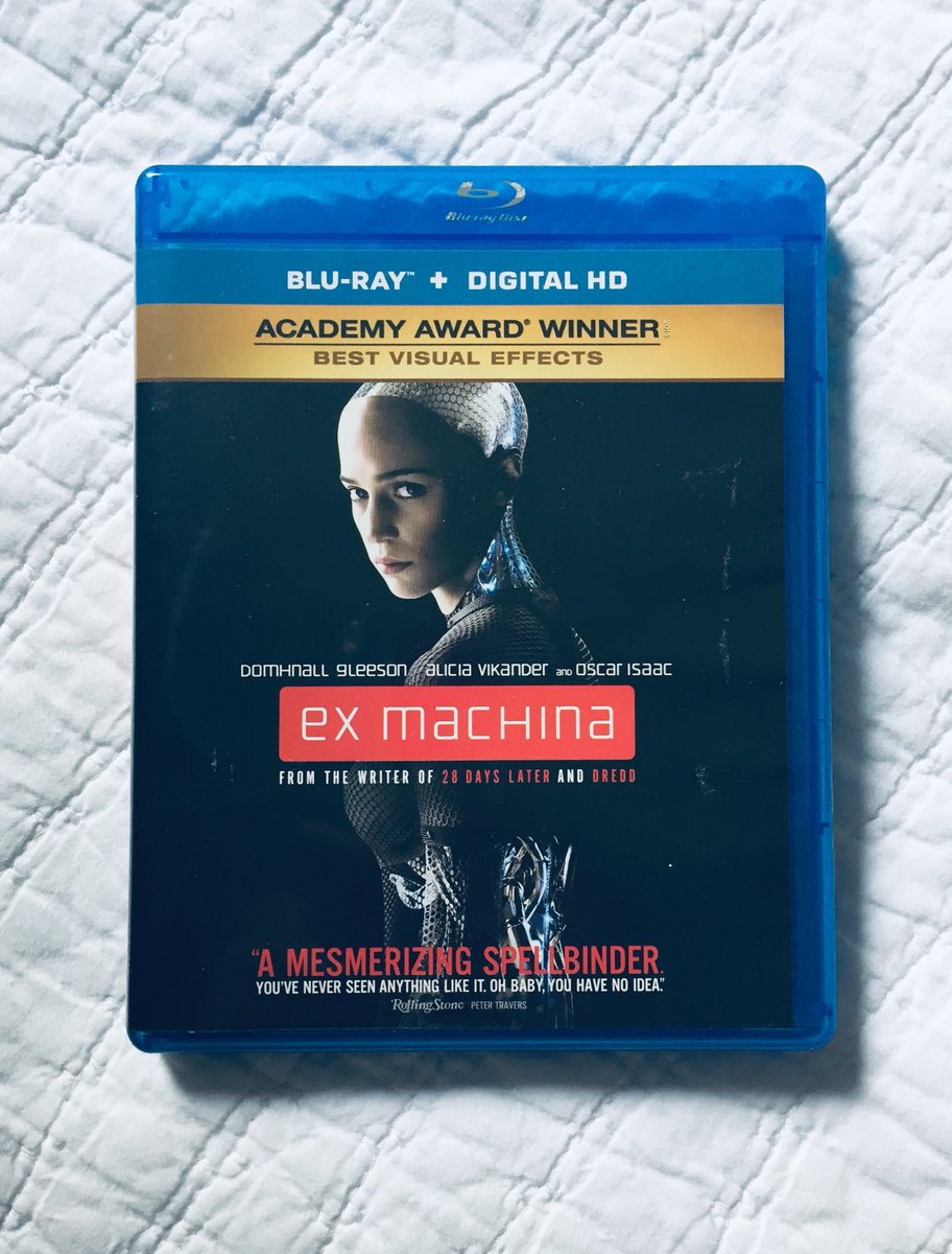 austinRgates's tweet photo. Definitely in my Top 5 favorite films of the last 10 years. Plus I dig the score! #bluray #exmachina #movies #music #conceivable #horrormovies https://t.co/N439LEZdDF