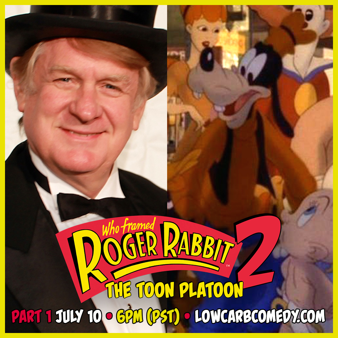 lowcarbcomedy's tweet photo. He was Goofy in the original Roger Rabbit and we are lucky to have the supremely talented Bill Farmer join our LIVE reading of Roger Rabbit 2: Toon Platoon! 
July 10 @ 6PM Pacific / 9PM Eastern
SET YOUR REMINDER: https://t.co/PLjpLtIn8e

#unproducedlive #rogerrabbit #rogerrabbit2 https://t.co/VrmsfnaL58