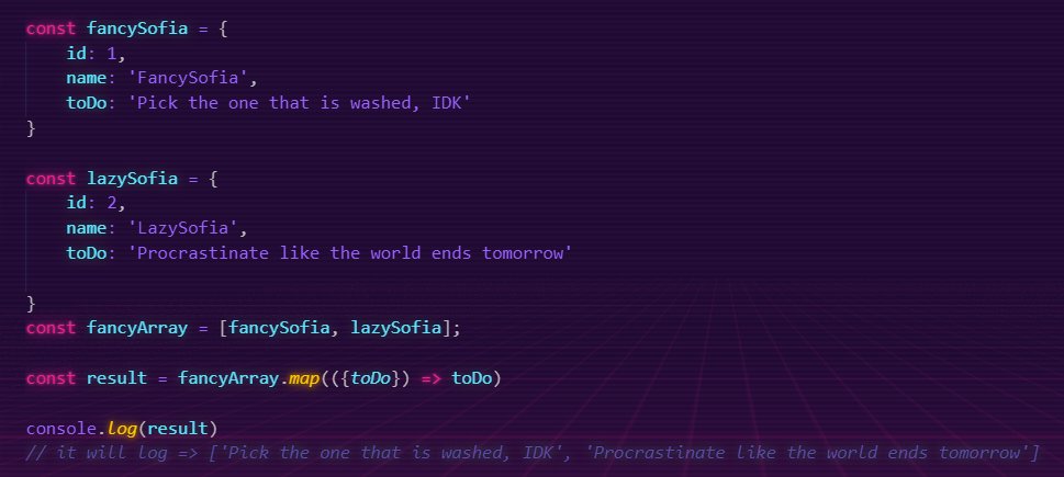 code_amnesia's tweet image. TIL that you can pass an object property directly in curly brackets on the Array map function! 🤯
#CodeNewbie #javascript101 #tiljavascript #javascript