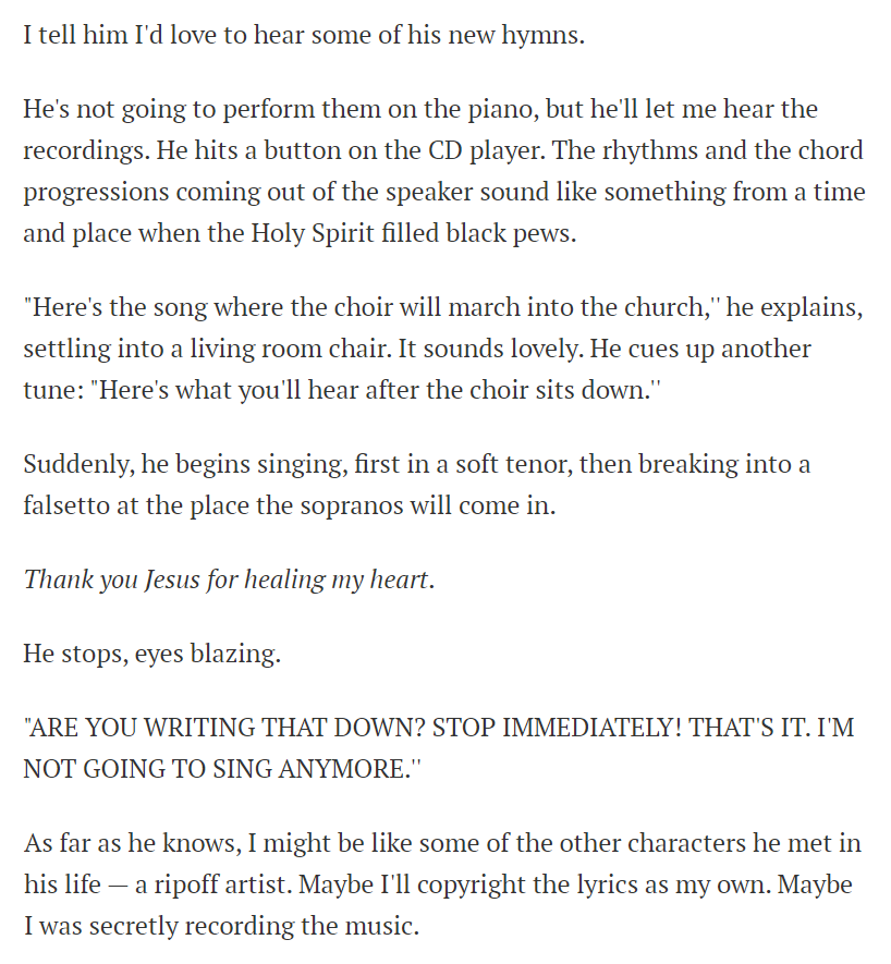 Billy Emerson had the most releases on Sun Records of any Black artist. He delivered the goods, again & again, but was consistently overlooked & under-promoted. Excerpts from "The Second Coming of Billy the Kid":  https://tampabay.com/features/humaninterest/the-second-coming-of-billy-the-kid/2191119/ (3/10)