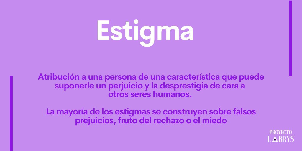 proyectolabrys's tweet photo. Cerramos el #Vocabulabrys con tres conceptos que nos gustaría que dejaran de formar parte de este diccionario: #DelitoDeOdioLGTBIfóbico, #Lesbofobia y #Estigma.

Gracias por seguirnos hasta aquí 💜
Consulta todos los términos del #DiccionarioLabrys aquí 👉https://t.co/RVGxzx6qy1 https://t.co/TmCCE0l8kE