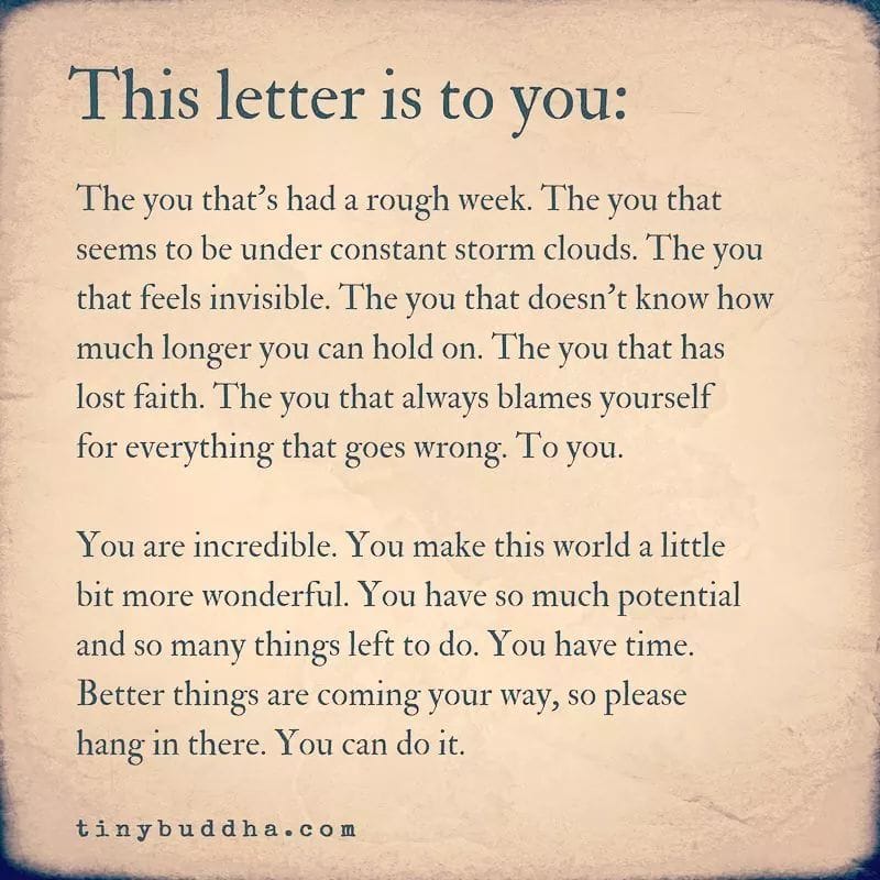 This is for YOU... Please know you are incredible. You have potential. You have so many things left to do.  Never give up!
#CRPS #Spoonies #ChronicPain #raredisease #mentalhealth #Fibromyalgia #AMPS #CRPSwarrior #Motivation #ThursdayThought #Hope #Help #PTSD #Veterans