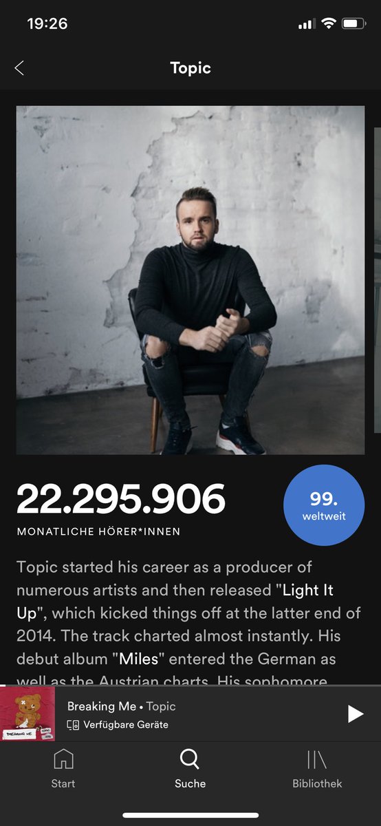 BEYOND GRATEFUL!!! Breaking Me #9 in the world &amp; made it to top100 artists worldwide on Spotify! Thanks so much 🙏🏻🙏🏻❤️❤️❤️