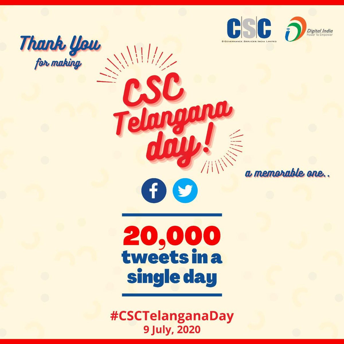 CSCTelangana's tweet photo. Thank You all the VLEs and CSC Team for making #CSCTelanganaDay a memorable one ๐๐
Keep supporting and keep up the momentum๐
@CSCegov_ @dintya15 @rajakishore_j #CSCseGRAMSWARAJ #Telangana https://t.co/gKKvRxPtyy