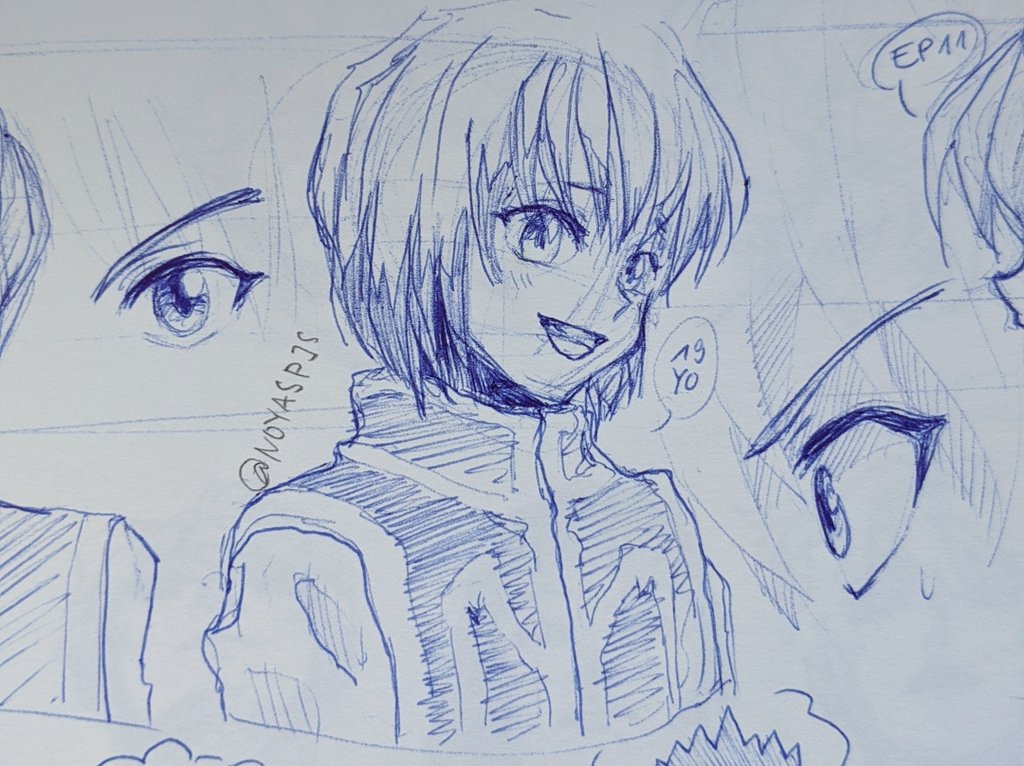 Some old kurapika character studies!! I drew them in March ? that was when I realised he's really hard to capture properly lmao 