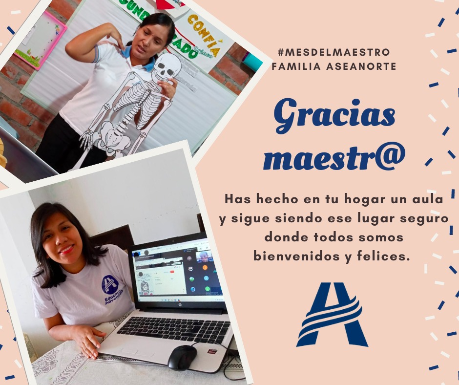 Gracias maestros y maestras porque no se rinden ante la adversidad y nos dan la gran lección de alcanzar victorias en la lucha de la vida 💪 
#MesDelMaestro 
#AseaNorte
#ColegioAdventistaPiura