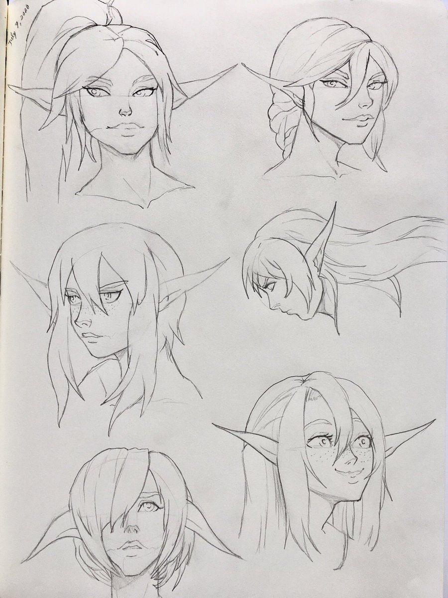 RAaronBasto's tweet photo. Day 19 of head sketches.
#sketch #artoftheday #gallery #artwork #artist #art #creative #lineart #sketchdaily #sketch_daily #sketch_dailies #doph #elf #elves #fantasyart #pencildrawing #pencil #profile #heads #pencilsketch #characterdesign #characterconcept https://t.co/xrRqKXX1U3