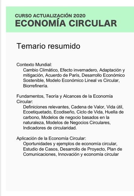 Difundimos el curso “Economía Circular” que dictará el Prof Rolando Chamy de la Universidad Católica de Valparaíso de Chile. La Dra Liliana Borzaccon será la responsable local del mismo. Por inscripciones: fing.edu.uy/cursos y más información👇