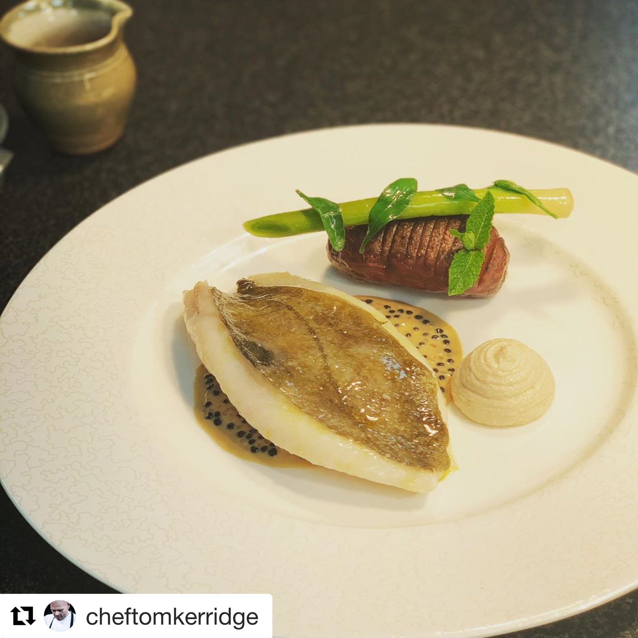 The Hand Flowers John Dory With Minted Hasselback Taramasalata And Caviar Butter Sauce Fishdujour Johndory The Hand Flowers John Dory With Minted Hasselback Taramasalata And Caviar Butter Sauce Fishdujour Johndory