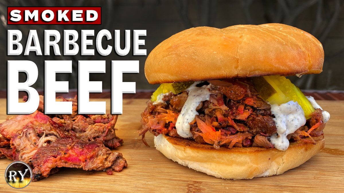 CookWithRy's tweet photo. Smoked Chuck Roast For Pulled BBQ Beef Sandwiches. Video here: https://t.co/ZEBBWGyr5R #cooking #grilling #bbq #barbecue https://t.co/IcKwj7tk1k